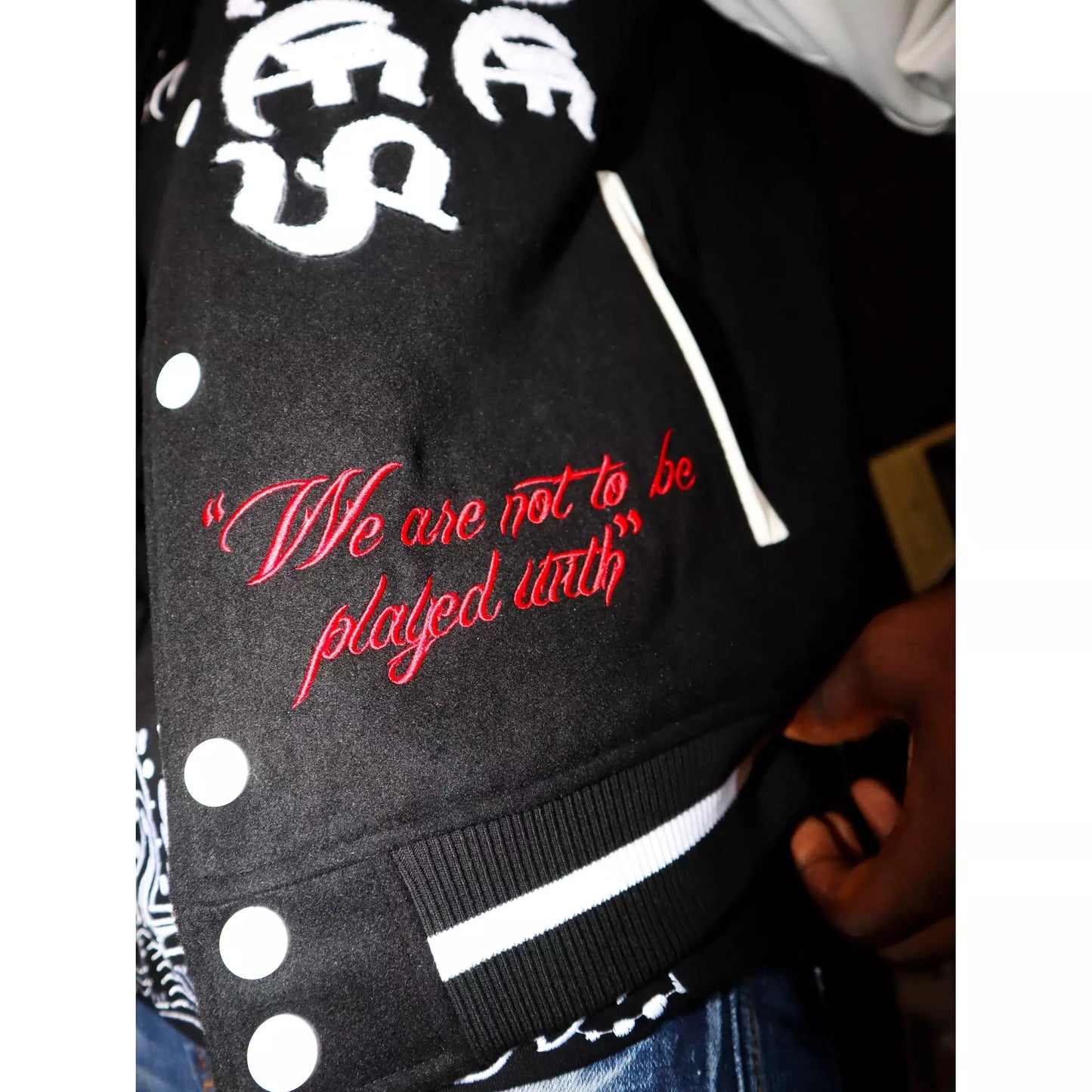 Preme Angels Varsity Black Jacket (PR-WJKT-145)