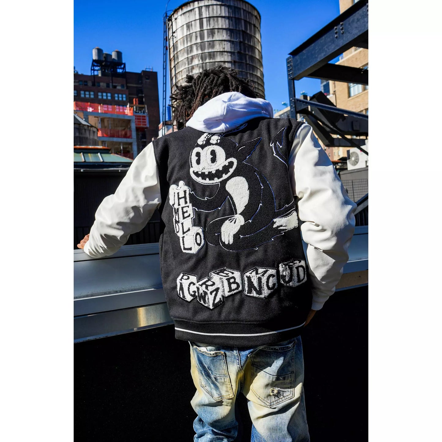 Preme Angels Varsity Black Jacket (PR-WJKT-145)