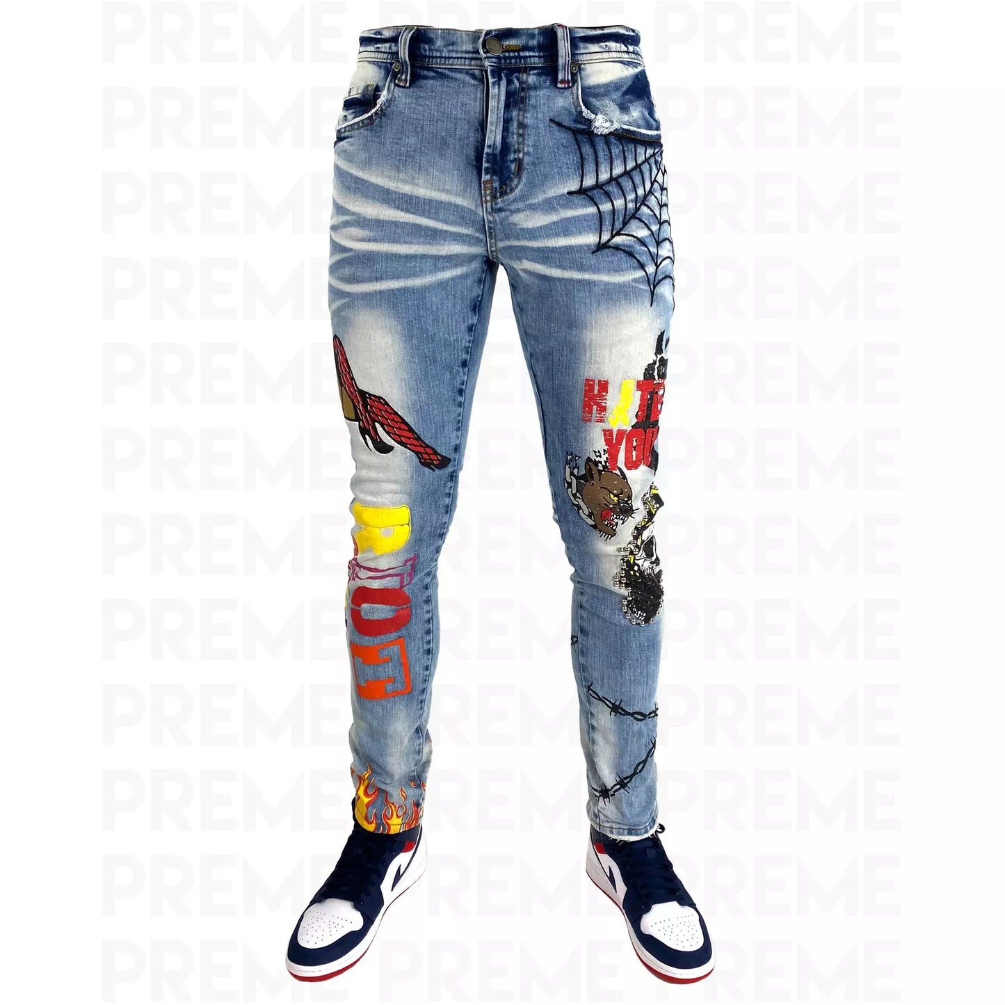 PREME Riot Squared jean - Indigo (PR-WB-709)