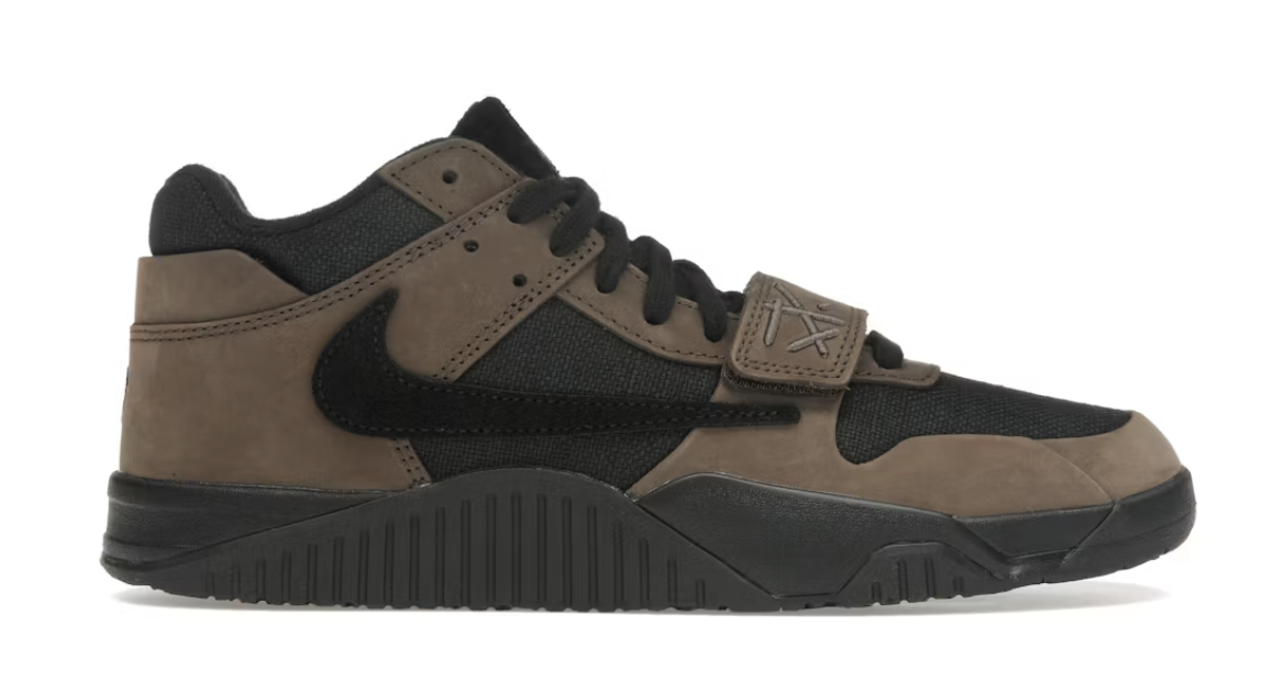 Jordan Jumpman Jack TR - Travis Scott Dark Mocha (PS) (FZ8117-204) kids' basketball shoes in stylish brown colorway, designed by Travis Scott
