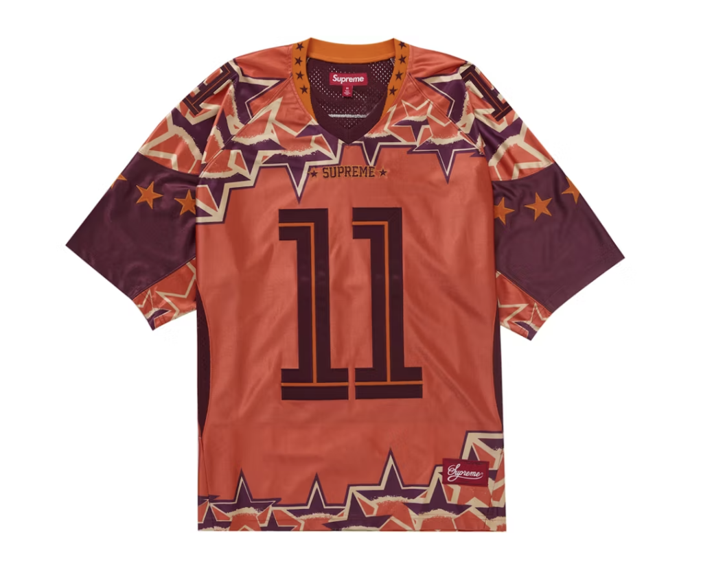 Supreme Stars Football Jersey - Orange SS25 – Fresh Society Supreme Stars Football Jersey - Orange SS25 – Fresh Society