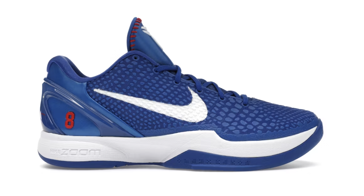 Nike Kobe 6 Protro Dodgers sneakers in CW2190-400 with brand new deadstock condition