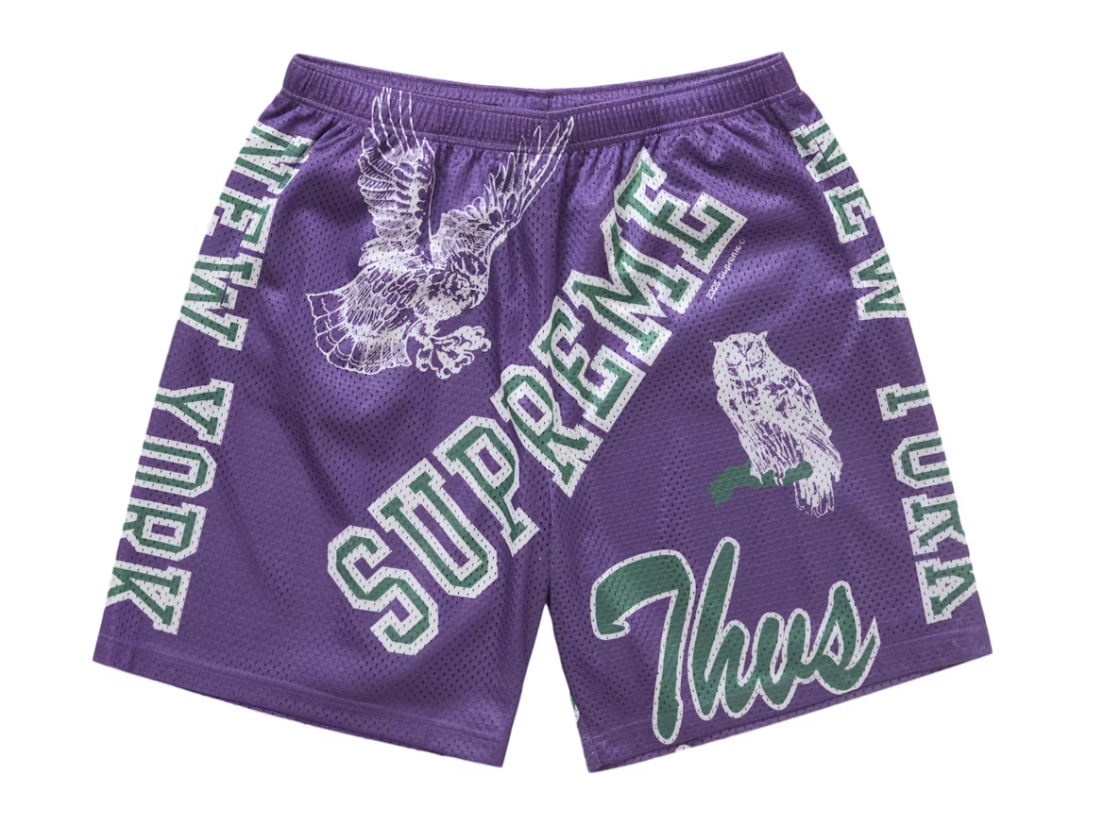 Supreme Varsity Mesh Short Purple SS25 | Fresh Society Supreme Varsity Mesh Short Purple SS25 | Fresh Society