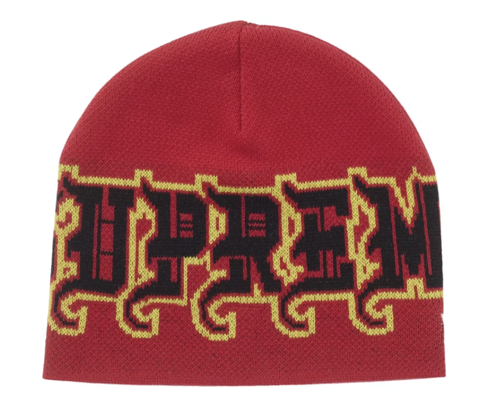Supreme New Era® Outline Beanie Supreme New Era Outline Beanie - Red – Fresh Society