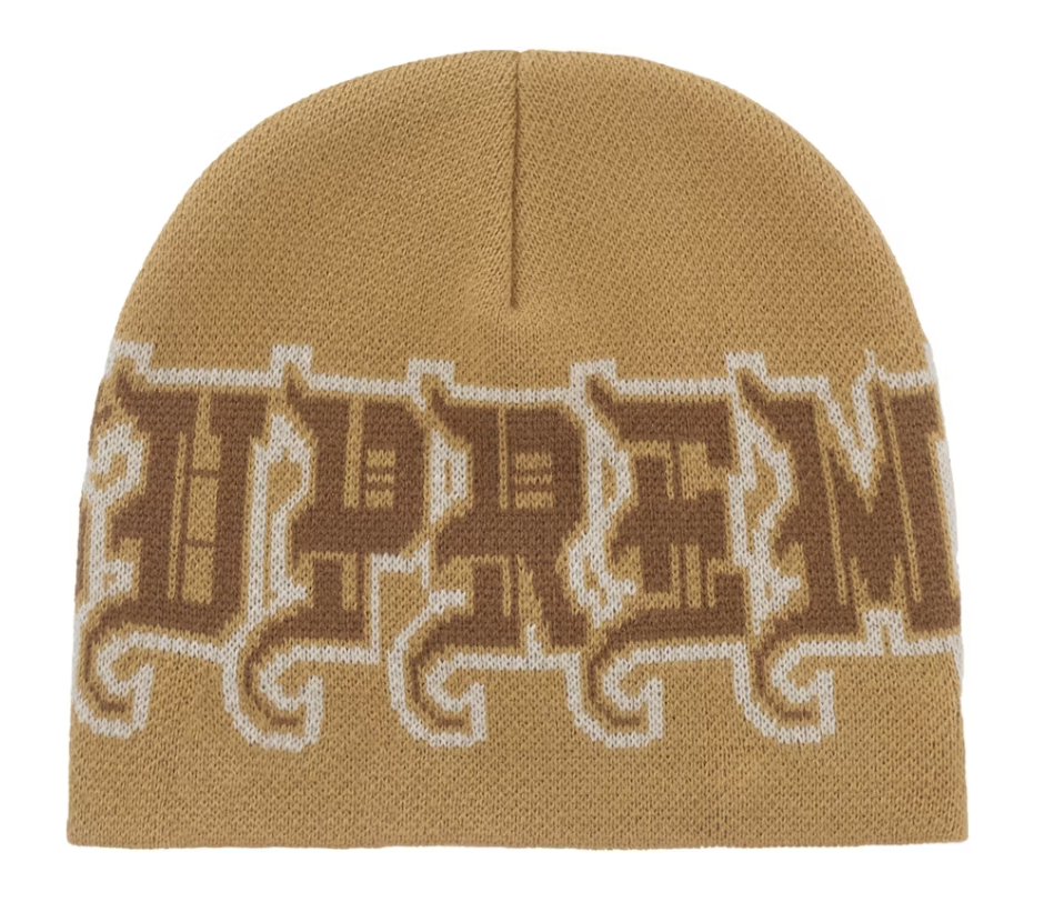 Supreme New Era Outline Beanie - Brown – Fresh Society