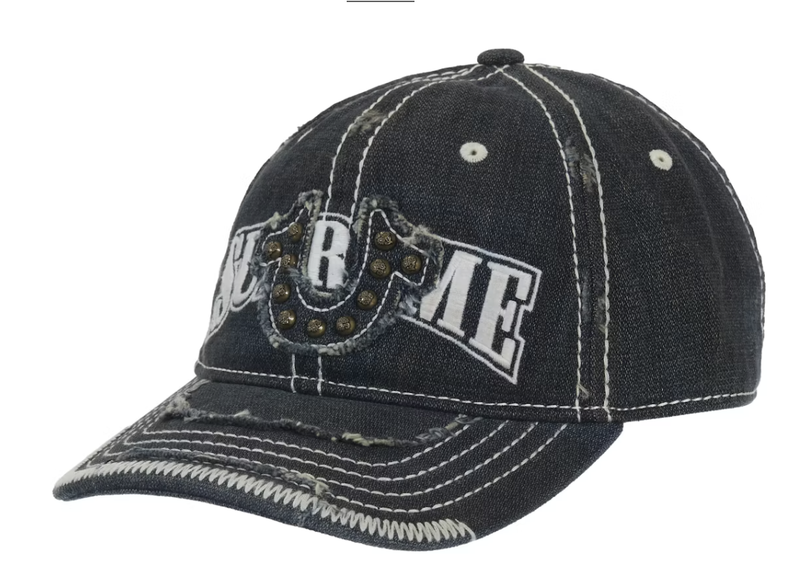 Supreme True Religion Mesh Back 6-Panel - Dirty Indigo (FW25)