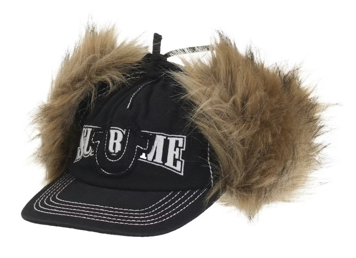 Supreme True Religion Earflap 5-Panel - Black (FW25)