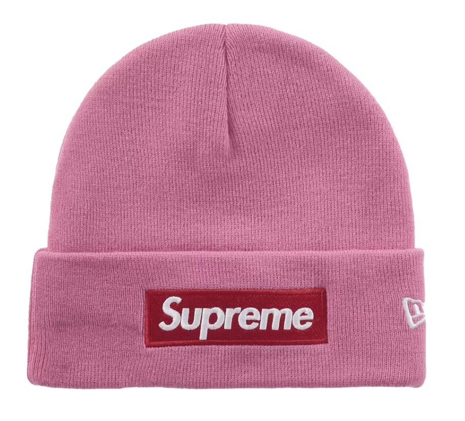Supreme New Era Box Logo Beanie - Magenta (FW25)
