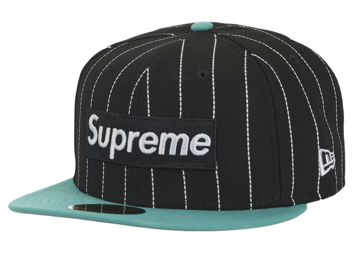 Supreme MLB Teams Box Logo New Era 59Fifty Fitted Hat - Black