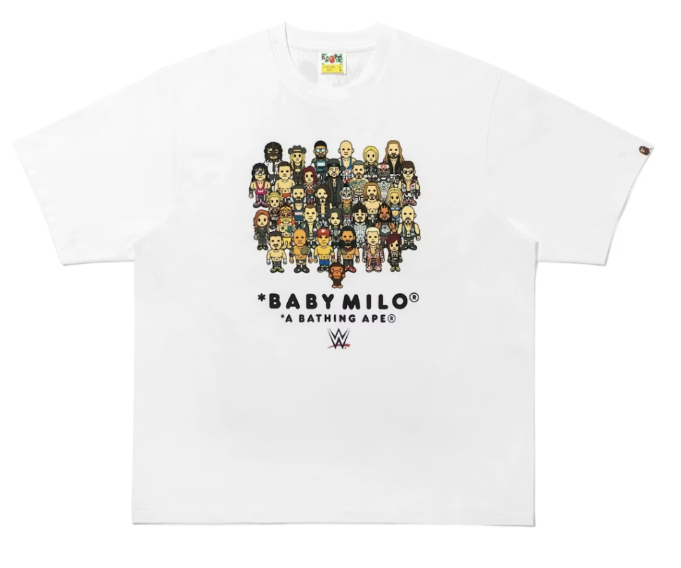 BAPE x Fanatics x WWE Wrestlers Baby Milo Relaxed Tee - White