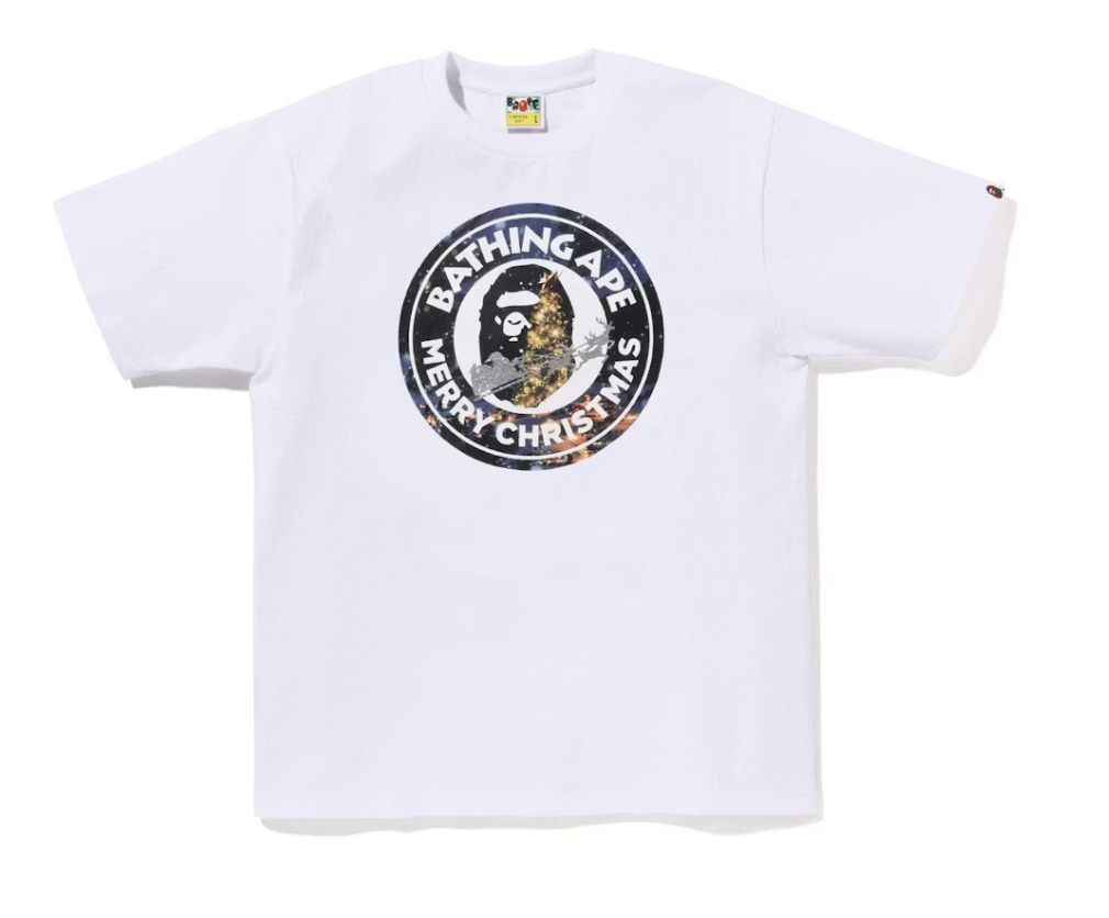 BAPE Christmas Busy Works Tee - White