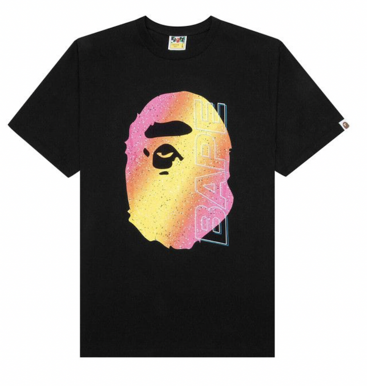 BAPE Electro Neon Tee - Black