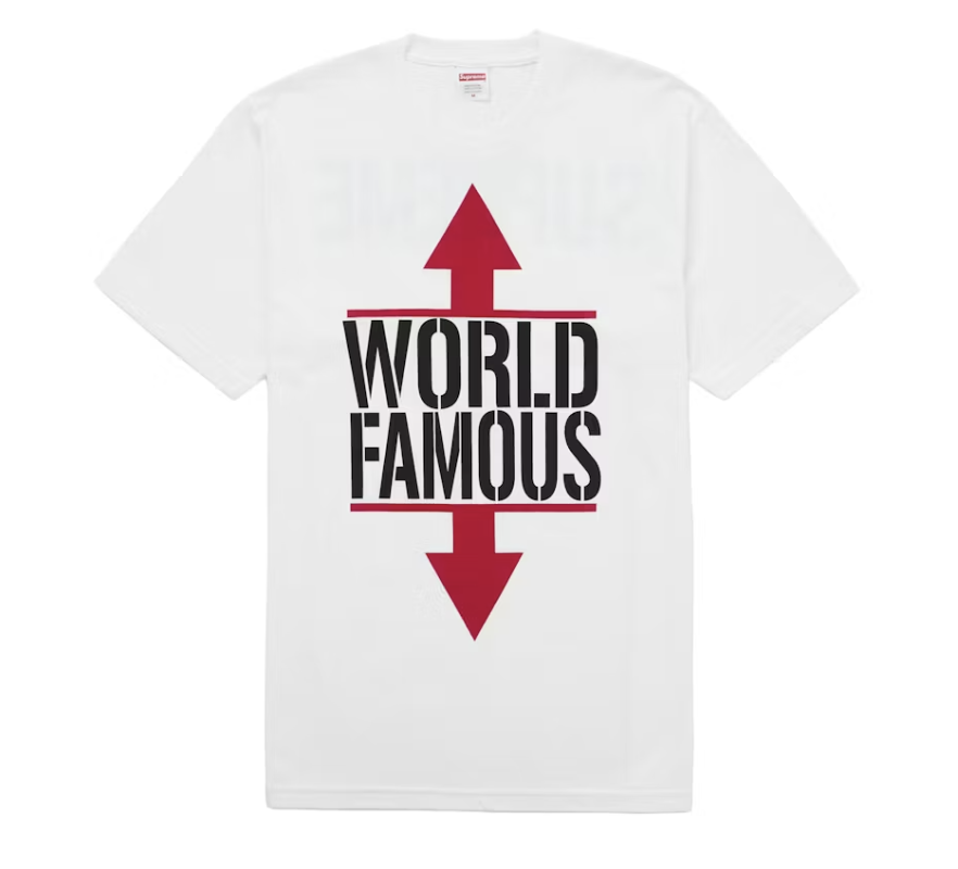 Supreme World Famous Tee - White (SS26)