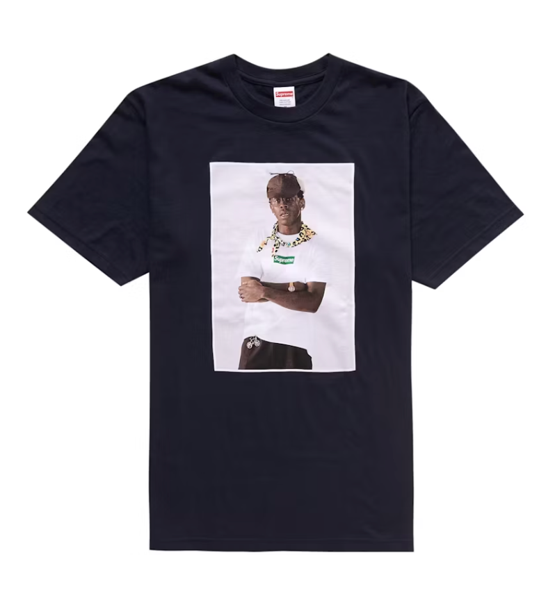 Supreme Tyler The Creator Tee in Navy from Fall/Winter 24 Collection