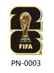 FIFA World Cup 2026 Emblem Gold Pin