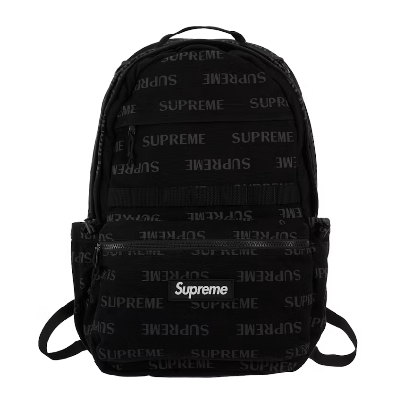 Supreme Logo Backpack - Black (FW26)