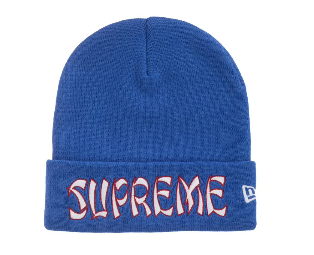 Supreme New Era Action Beanie - Blue (FW26)