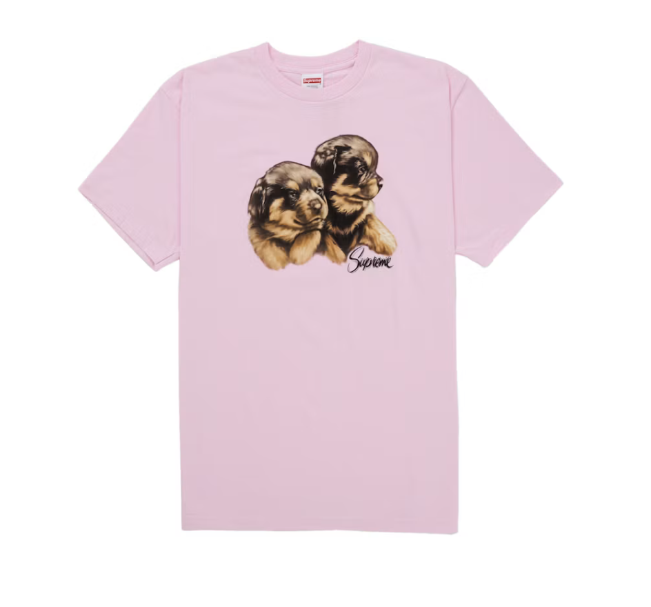 Supreme Puppies Tee - Light Pink (FW26)