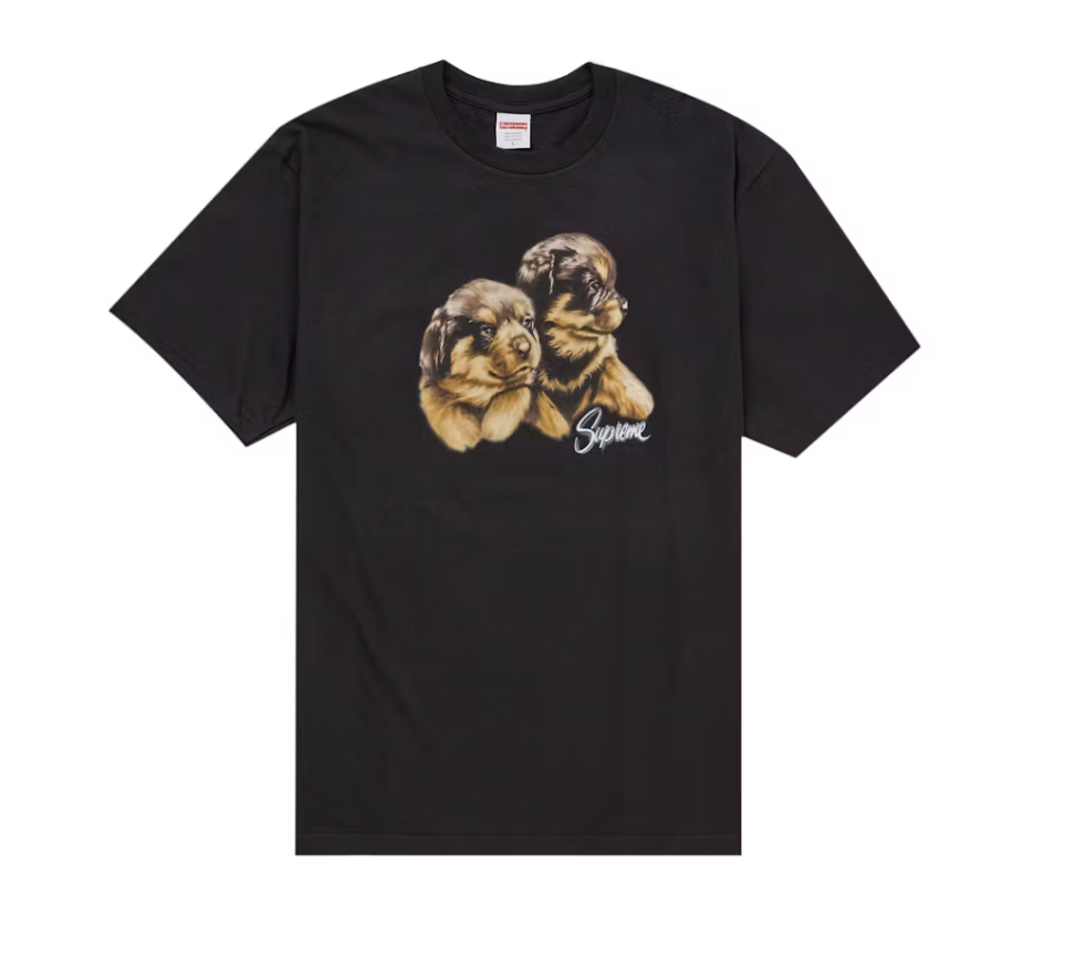 Supreme Puppies Tee - Black (FW26)