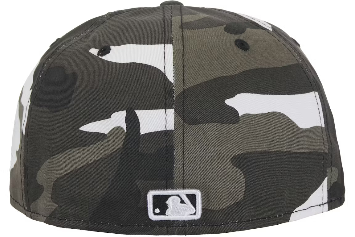 Supreme MLB Teams Box Logo New Era 59Fifty Fitted Hat - Snow Camo (FW25)