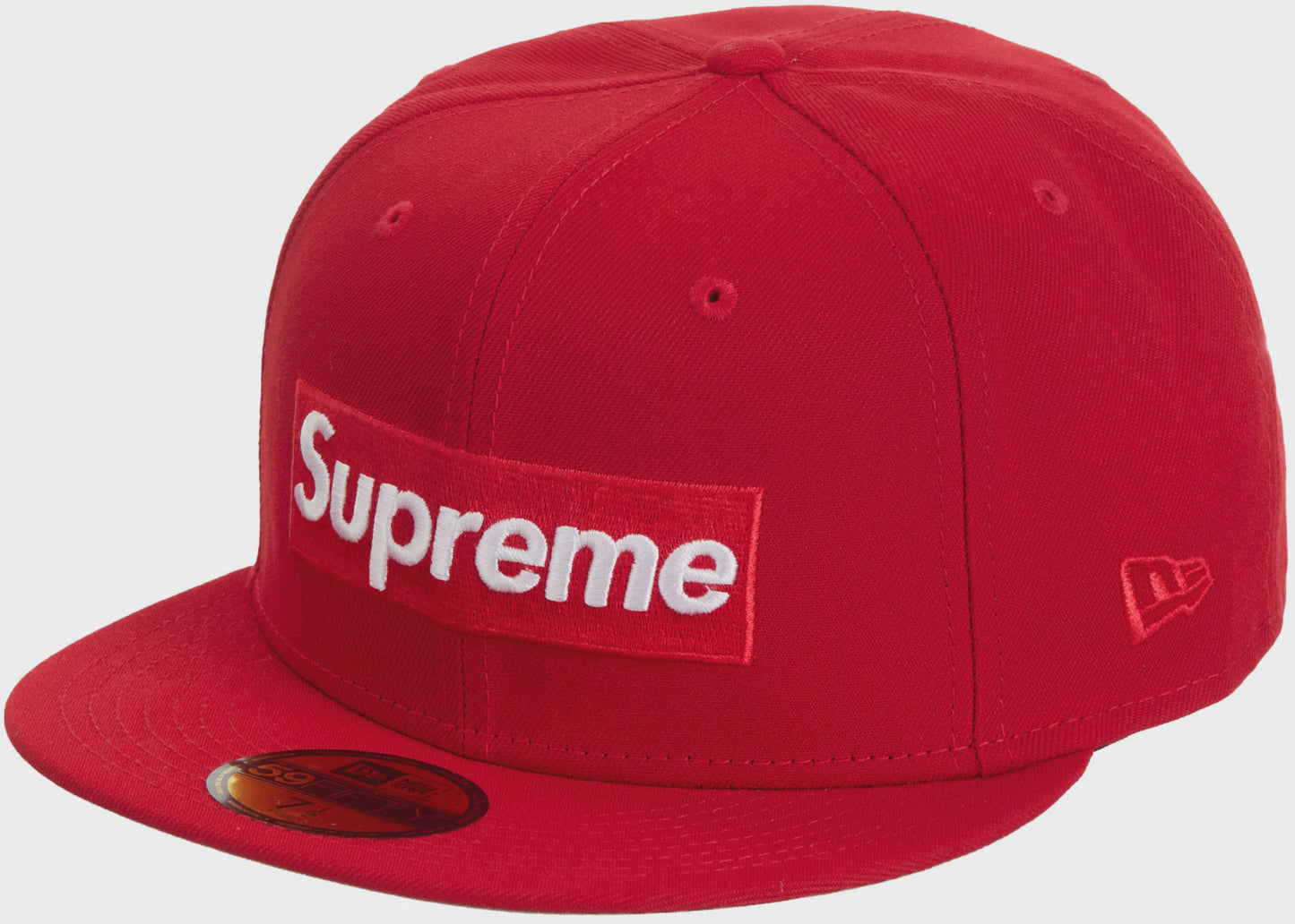 Supreme Sharpie Box Logo New Era Fitted Hat in Red, SS24, product image