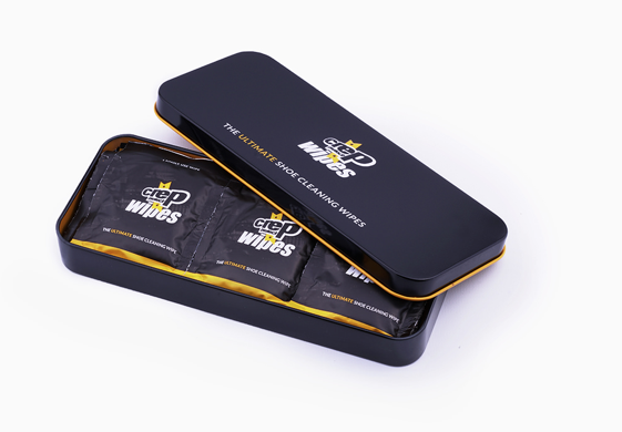 Crep Protect Cleaning Wipes with a tagline Ultimate Cleaning Wipes for Sneakers
