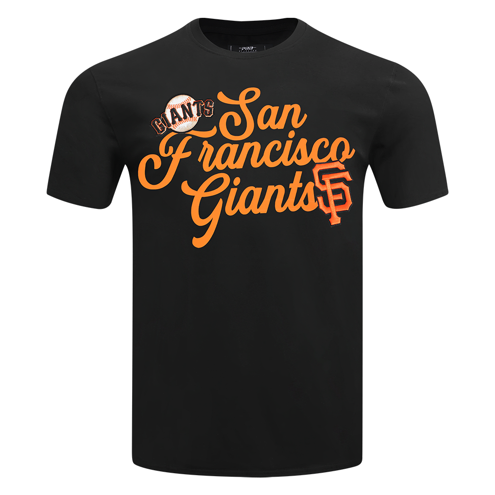 Pro Standard San Francisco Giants souvenir black men's short sleeve tee shirt featuring team logo