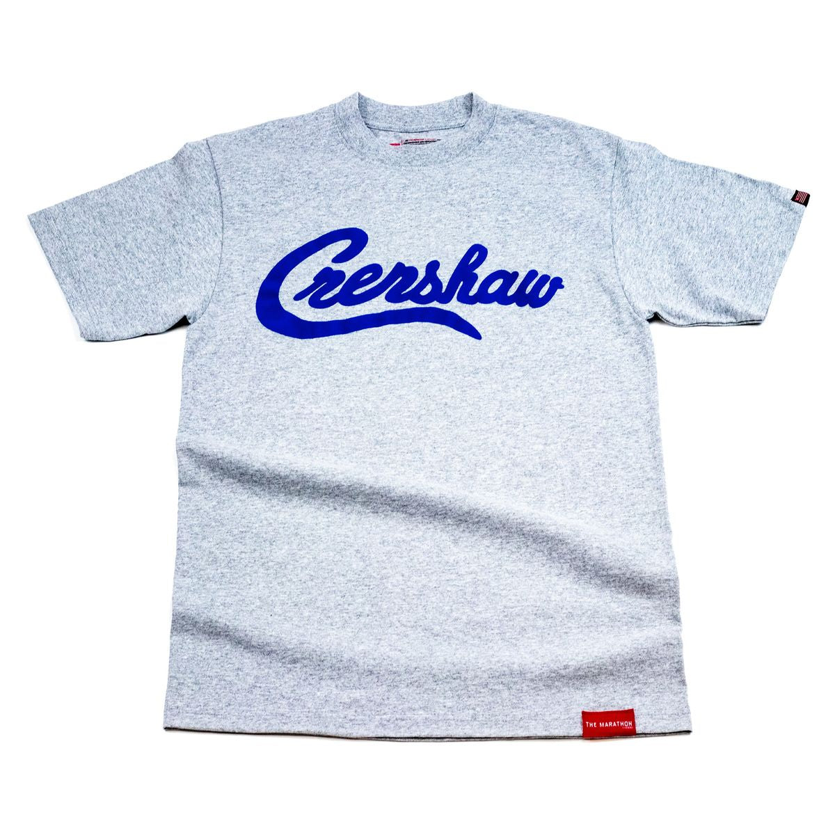 Limited Edition Crenshaw Tee in Heather Grey and Royal Blue
