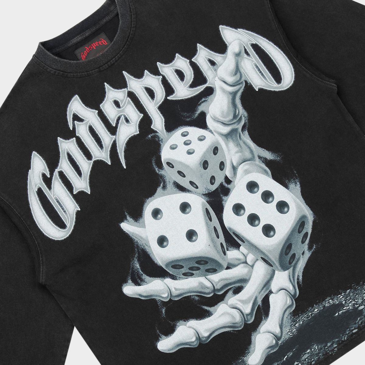 Godspeed No Risk, No Reward Long Sleeve - Black Wash