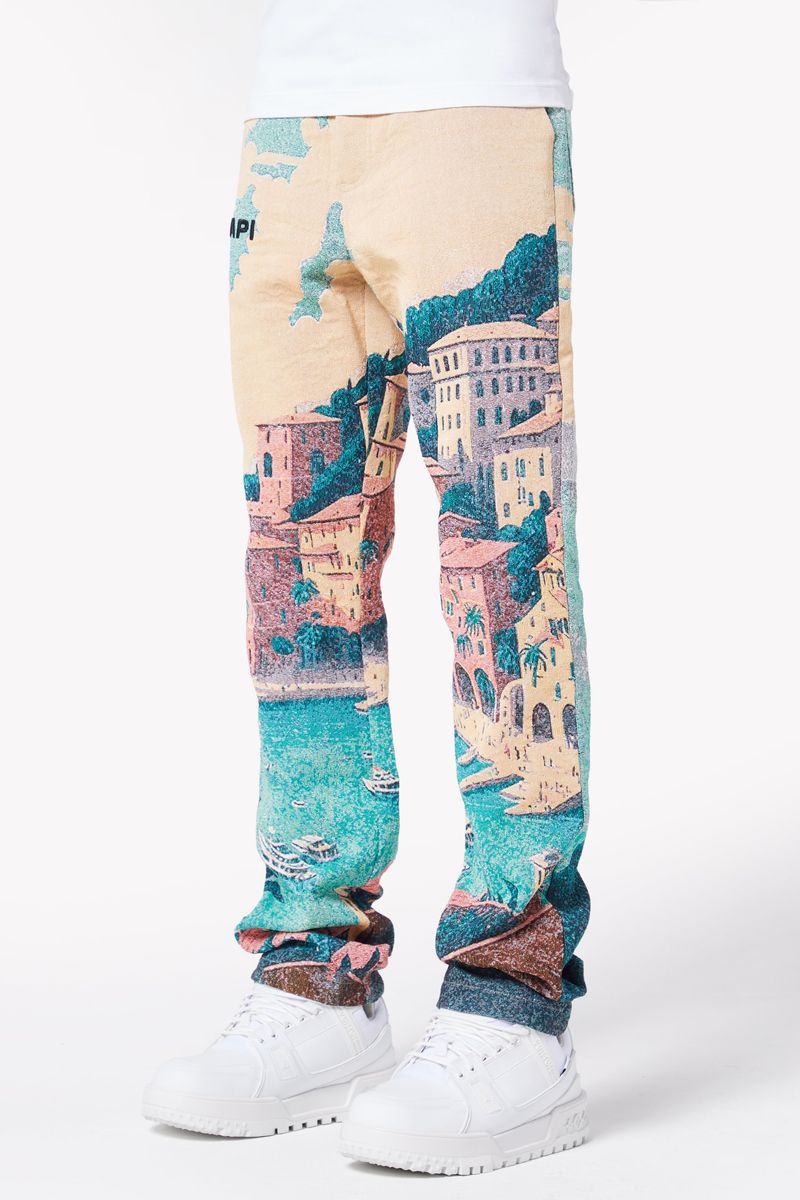 Guapi Portofino Tapestry Pants in a vibrant and intricate design perfect for any occasion