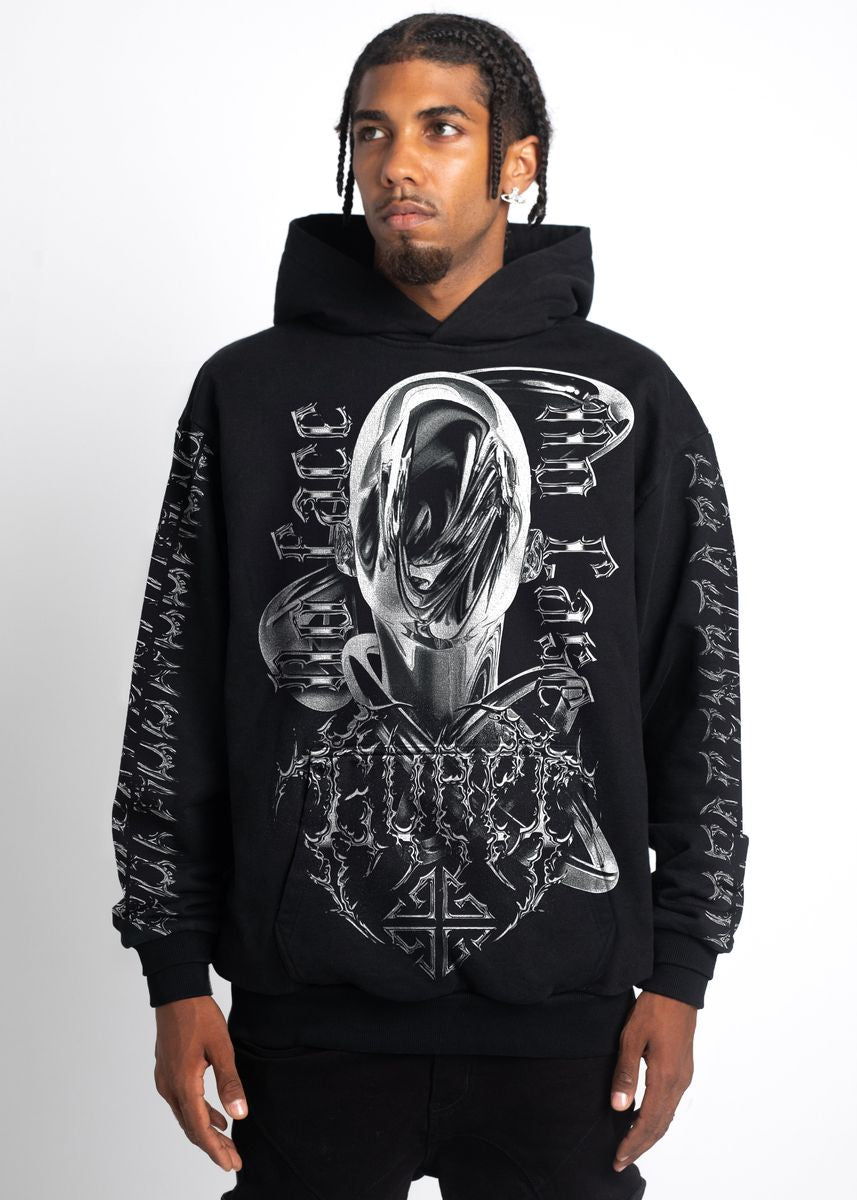 Guapi No Face No Case Black Hoodie in a comfortable and stylish fit