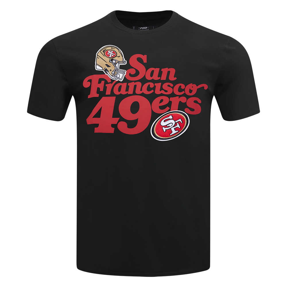 San Francisco 49ers souvenir men's black short sleeve tee with team logo