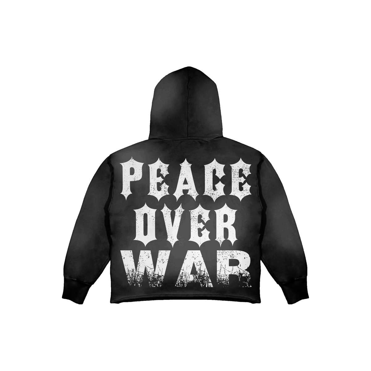 No Emotions Peace Over War Black Hoodie - comfortable, stylish, and powerful message