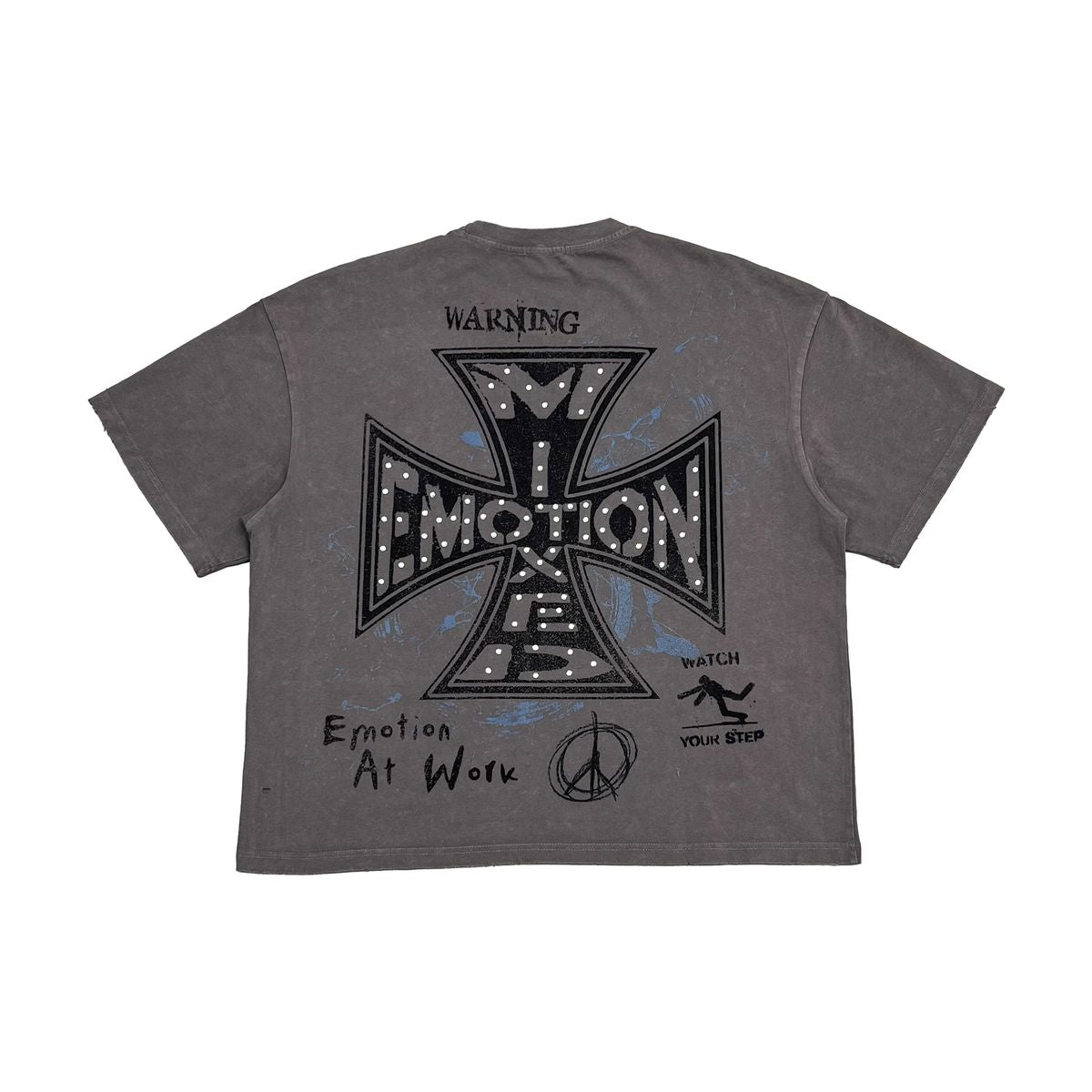 Mixed Emotion "Friends" Rhinestone Grey Tee