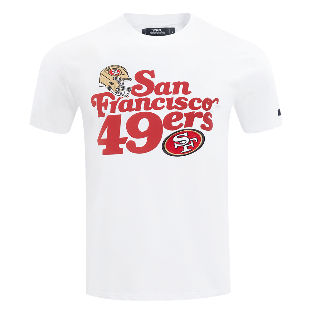 Pro Standard San Francisco 49ers white men's short sleeve souvenir tee with team logo