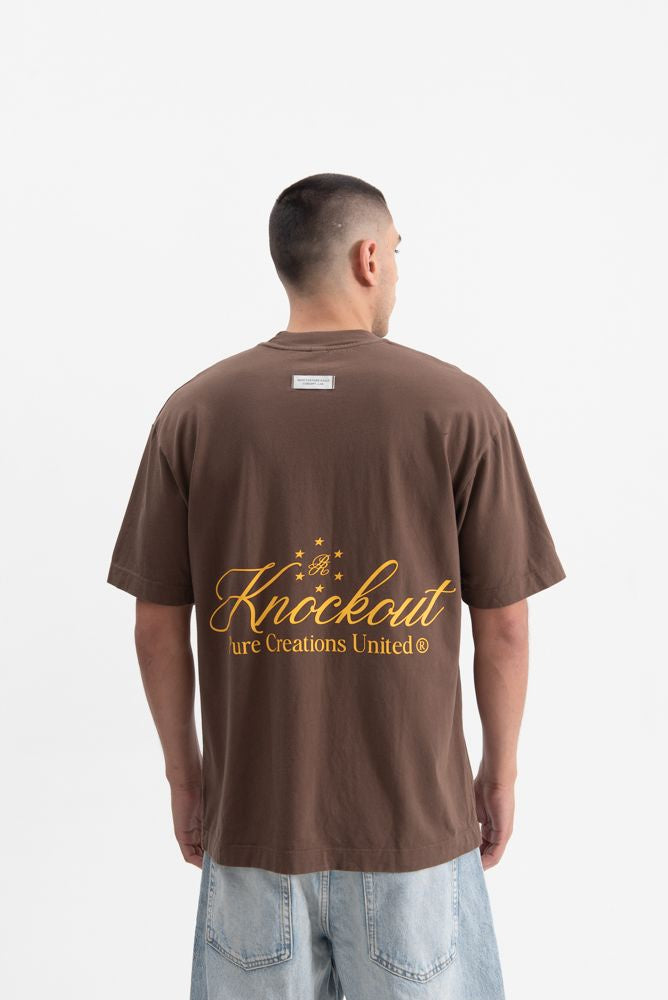 Close-up of the brown fabric showcasing the 200 gram weight for durability