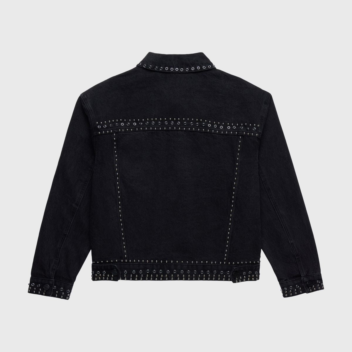 Homme + Femme "Ornament" Denim Jacket - Black
