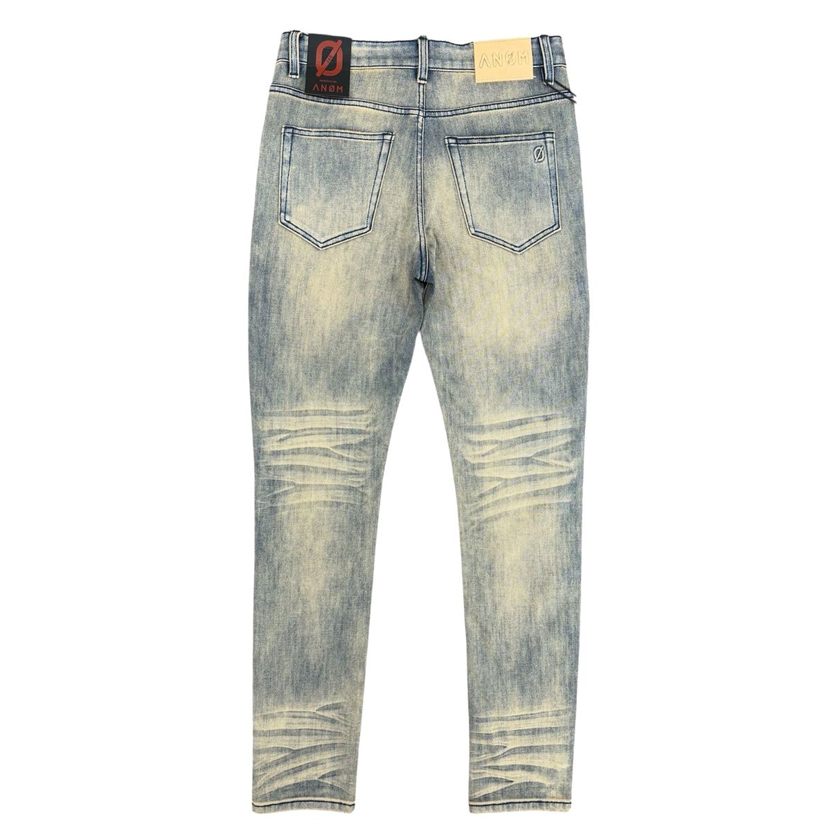 ANOM "360" Vintage Blue Wash Skinny Denim Jeans