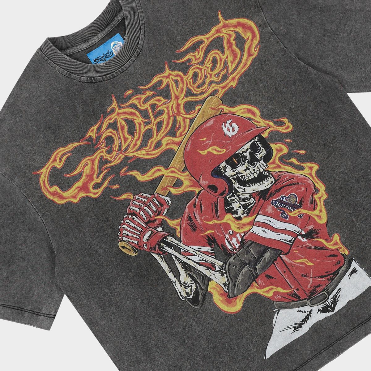 Godspeed Slugger T-Shirt - Grey Wash
