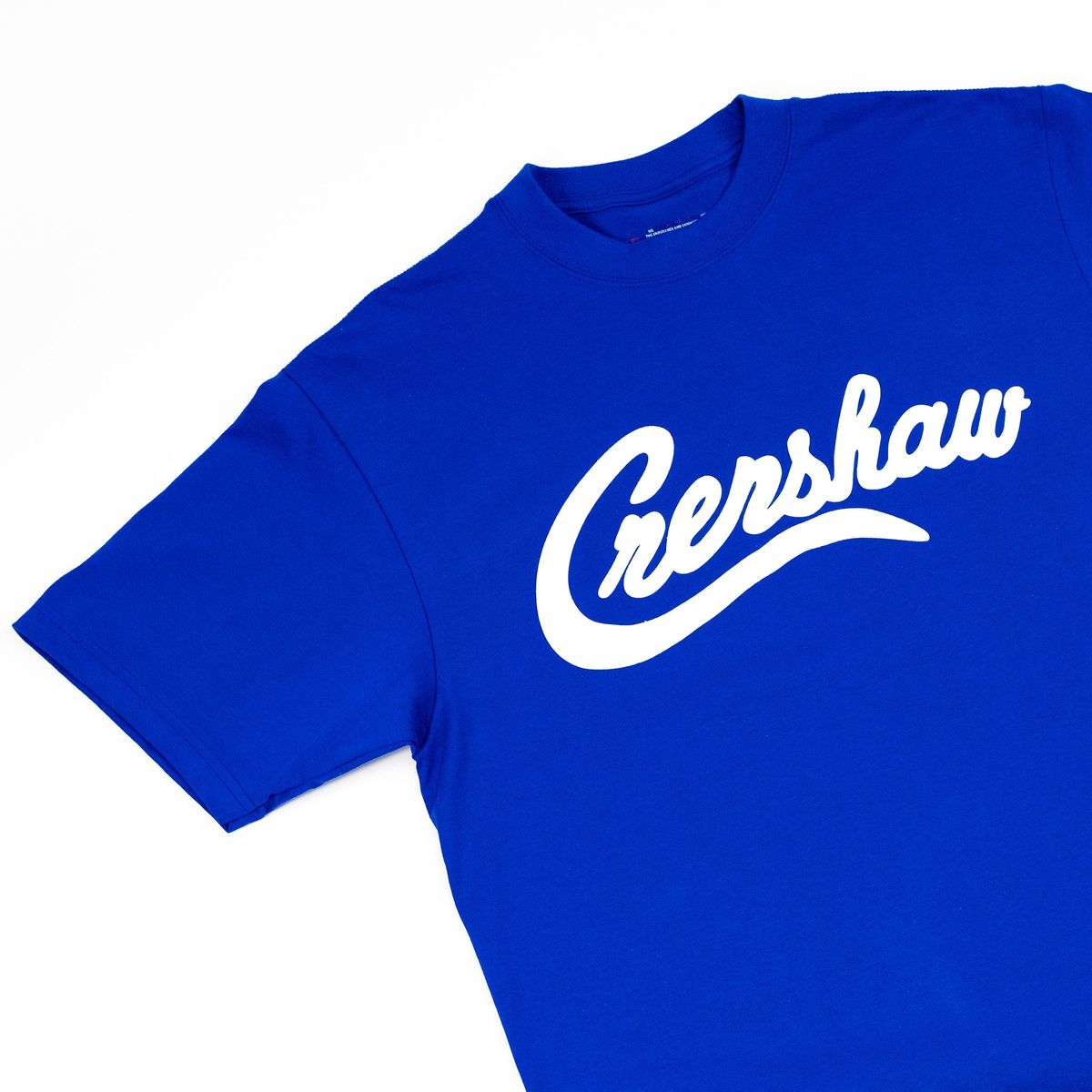 The Marathon Clothing Limited Edition Crenshaw Tee - Royal/White - Trendy and stylish streetwear t-shirt in royal blue and white color scheme