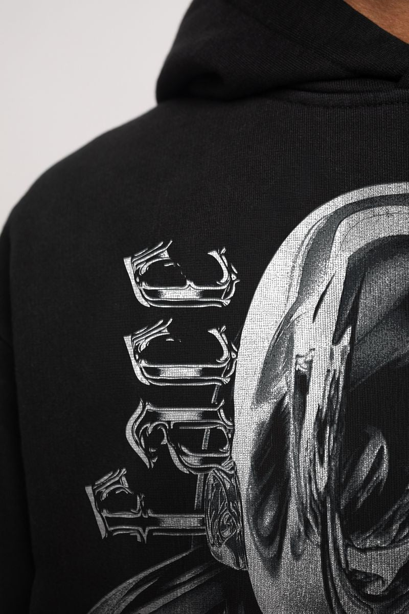 Stylish and trendy Guapi Black Hoodie with No-Face No-Case design