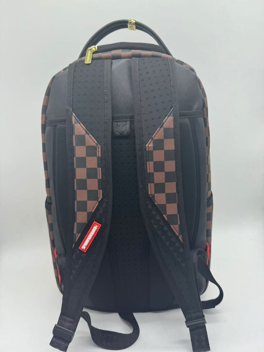 Sprayground Richie Rich Gold Sharkmouth Backpack (B7257)