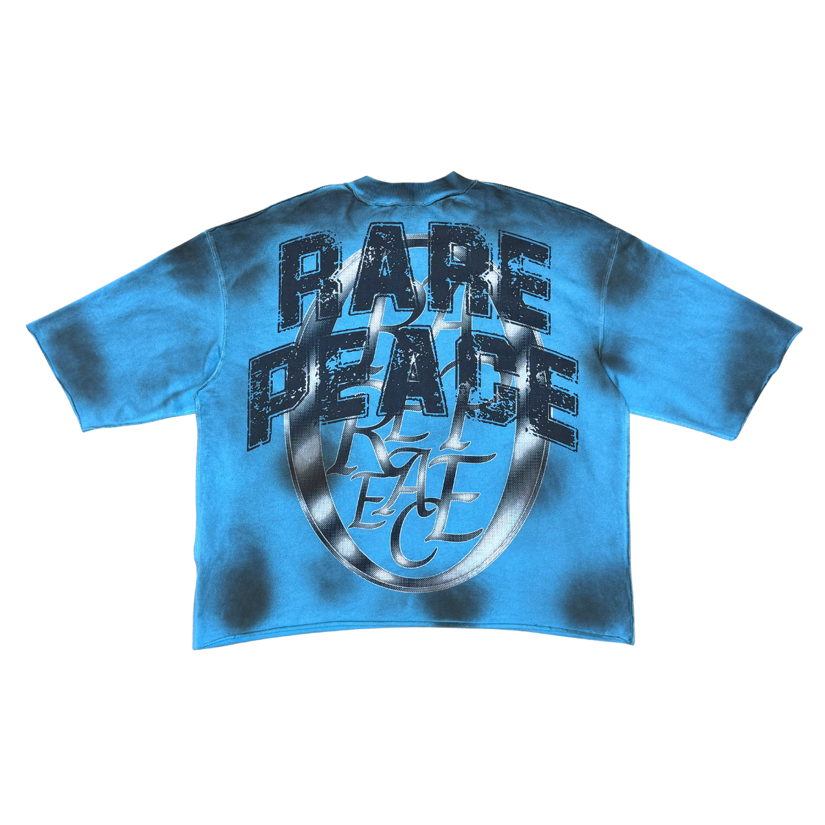 Rare Peace "Chaos Washed" Rhinestone Carolina Blue Tee