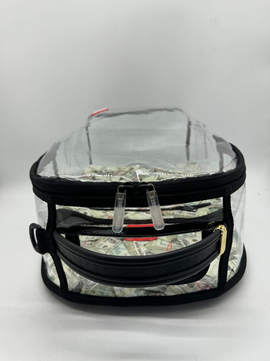 Sprayground Money Pile Clear Backpack (B7750)