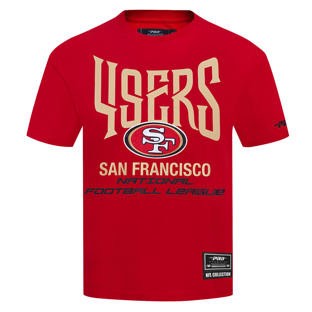 San Francisco 49ers City Tour 20 Tee in red showcasing team logo and design