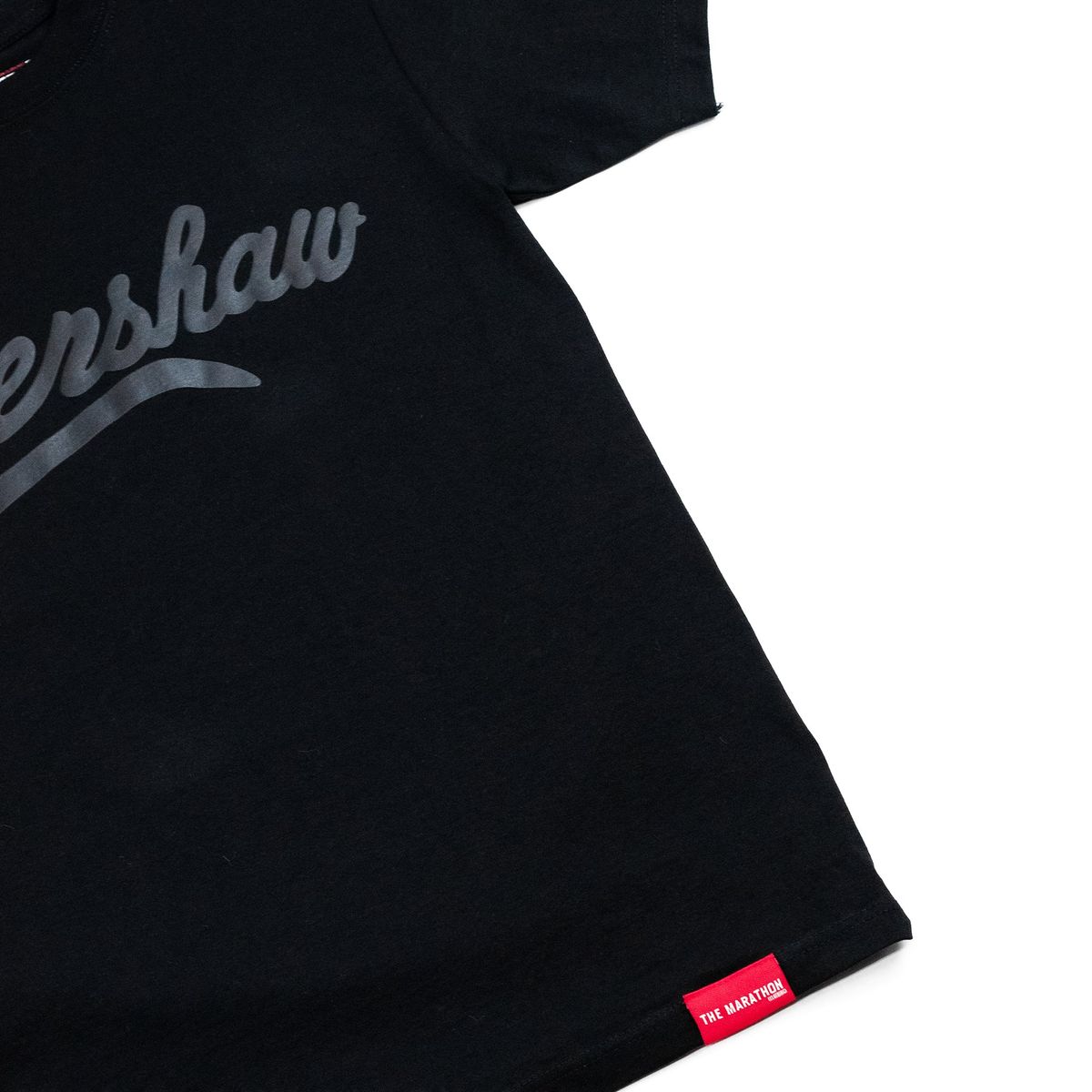 High Definition Screen Print Black
Crenshaw Tee with Ultra Fit Double Stitched Neck Ribbing