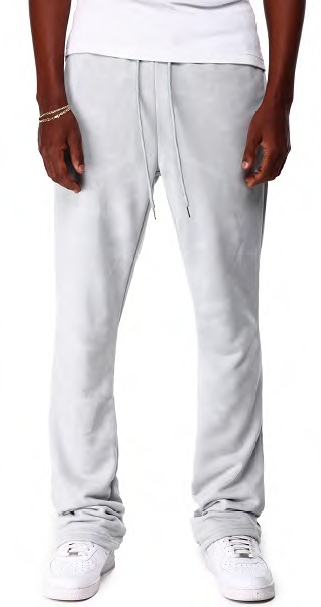 Soft and warm Waimea Stacked Fleece Sweatpants in Grey, perfect for casual days