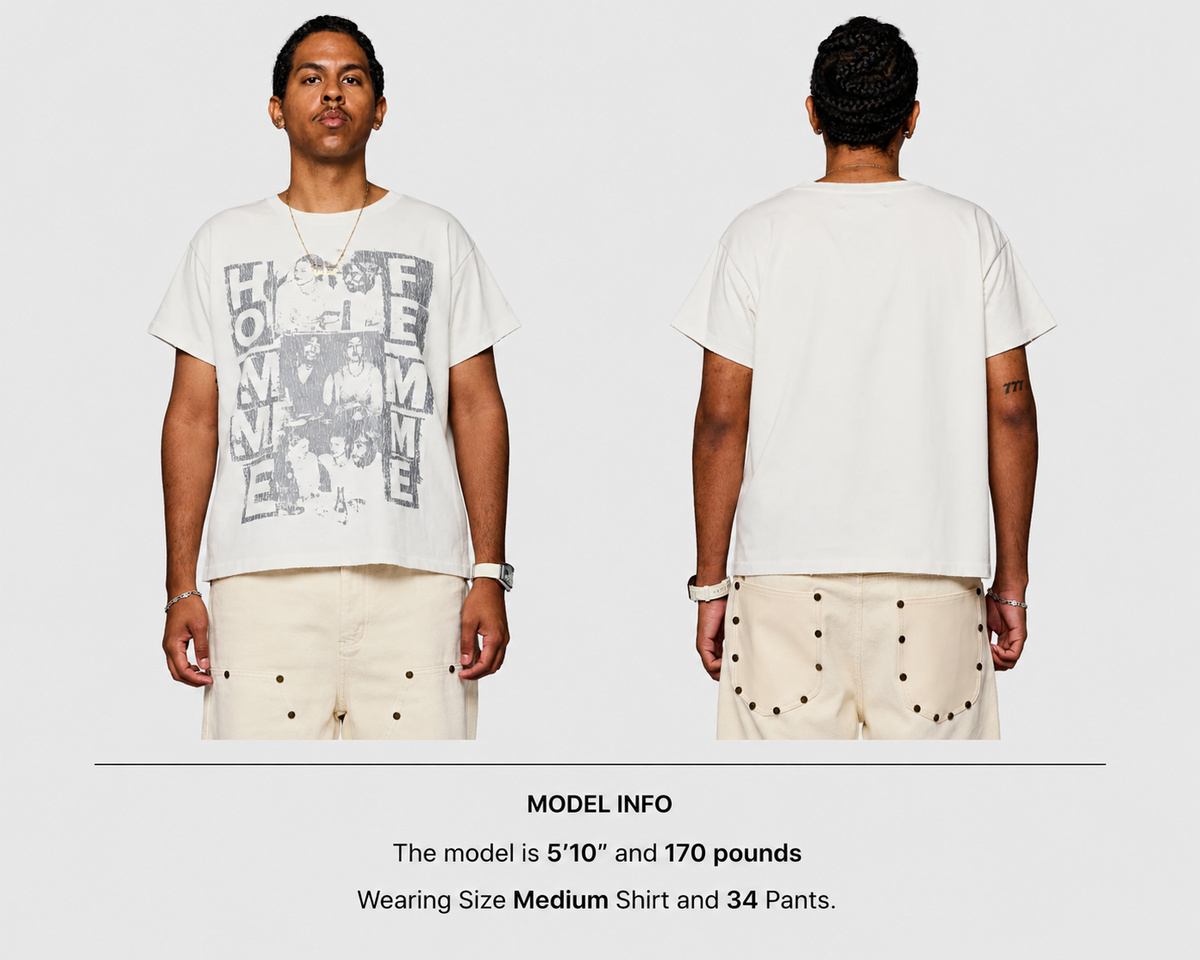Homme + Femme "Momento" Tee - White