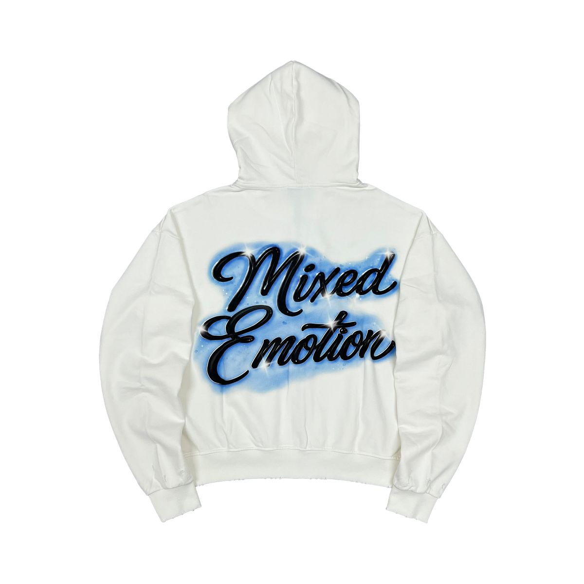 Mixed Emotion "Cupid's Arrow" White Zip Up Hoodie