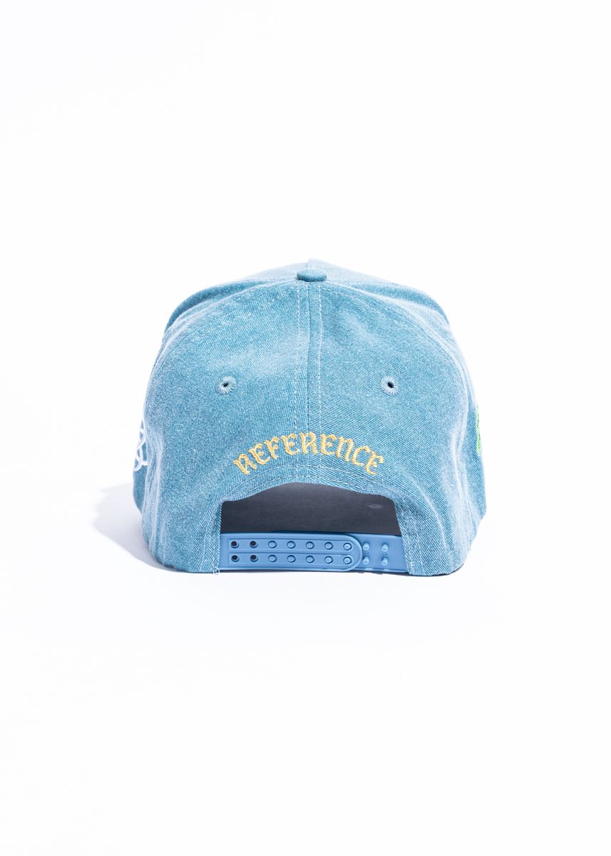 Reference "Paradise LA" Snapback Hat - Washed Blue (REF895)